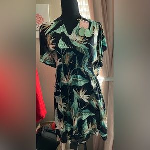 Tropical romper cotton/polyester